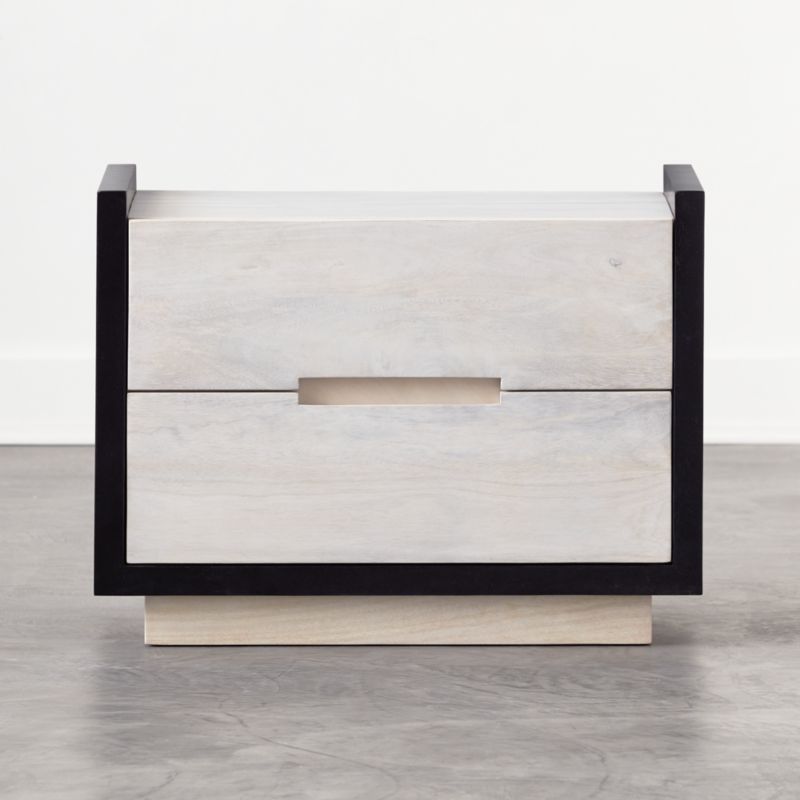 Beaufort Bleached Wood Nightstand + Reviews | CB2 | CB2