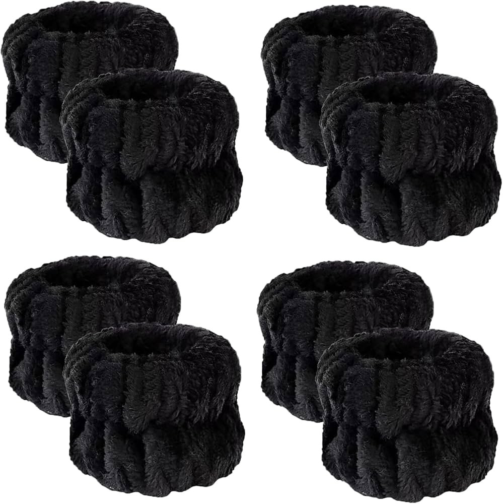 8Pcs Anmieciu Microfiber Spa Wristbands - Wrist Towels for Face Washing, Arm Bands to Prevent Liq... | Amazon (US)