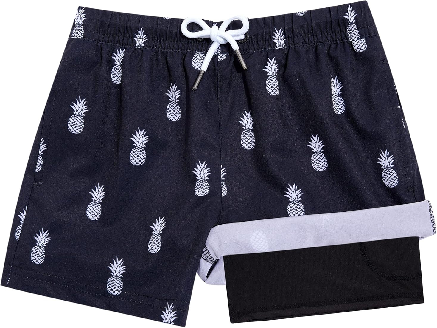 BRISIRA Boys Swim Trunks Toddler Bathing Suit Anti Chafe Youth Swim Shorts Kids Swim Suit with Co... | Amazon (US)