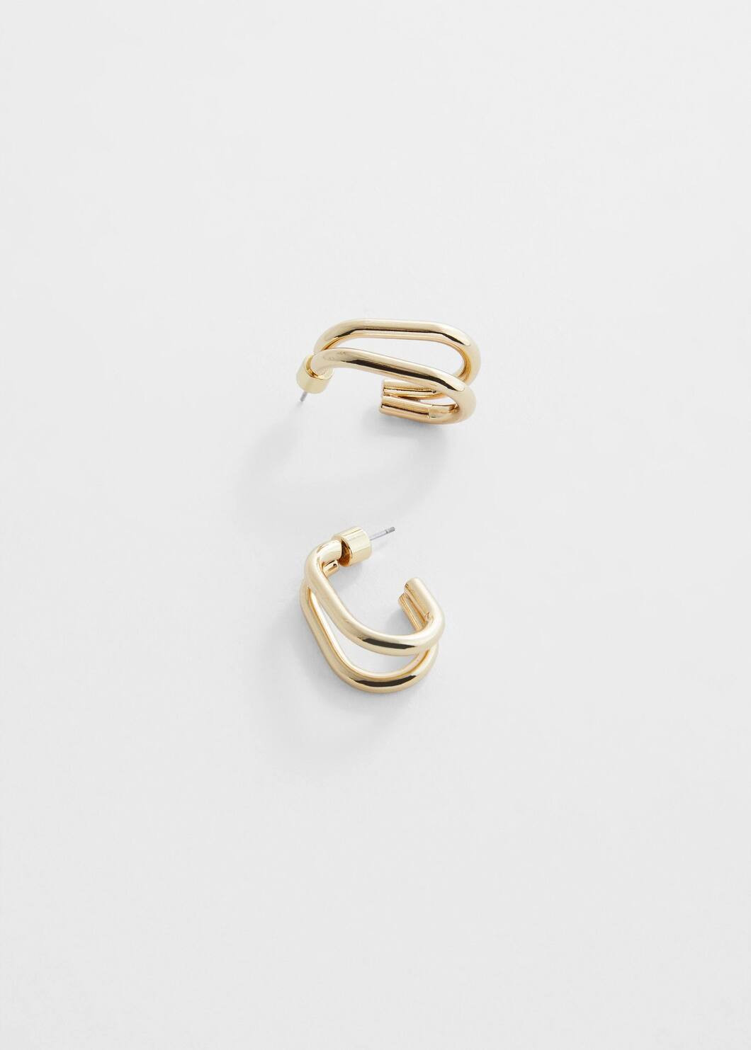 Double hoop earrings -  Women | Mango USA | MANGO (US)