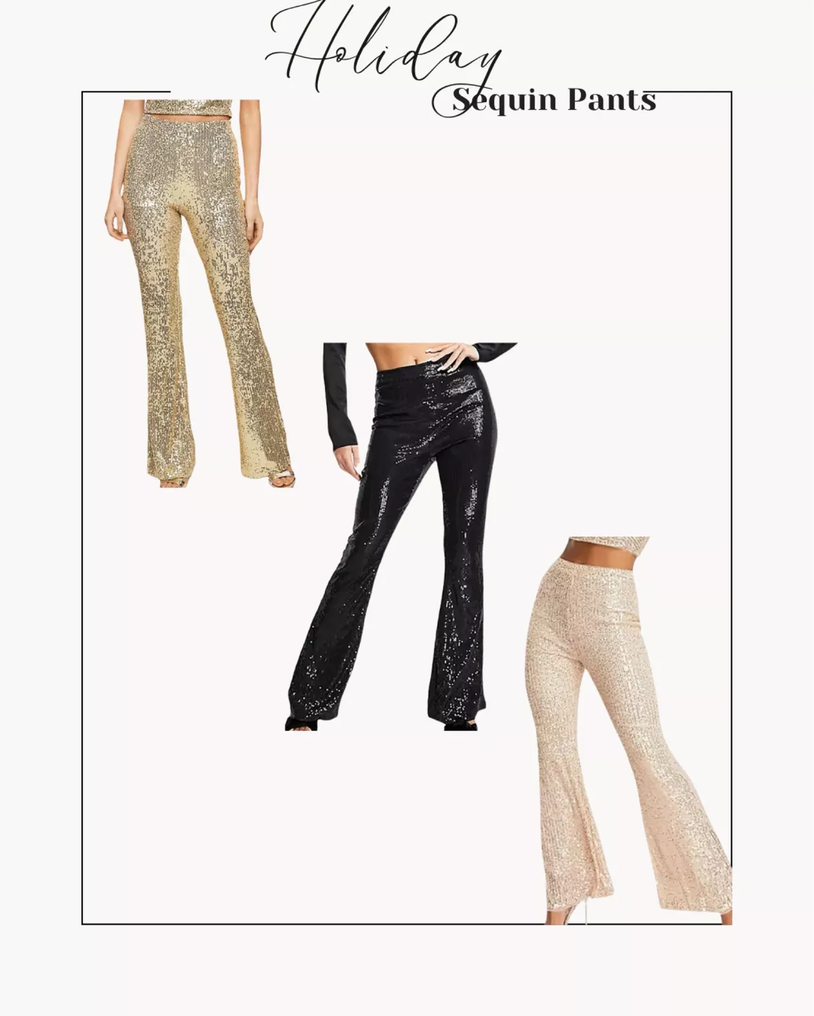 Sequined Pants curated on LTK  Sequin pants, Glitter pants outfit, Sequins  pants outfit