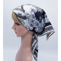 Women's Square Head Scarf, Polyester Hair Tie, Retro Style Wear, 68 X cm | Etsy (US)