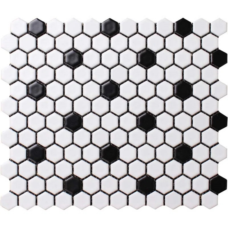 Value Series 1" x 1" Porcelain Honeycomb Mosaic Wall & Floor Tile | Wayfair North America