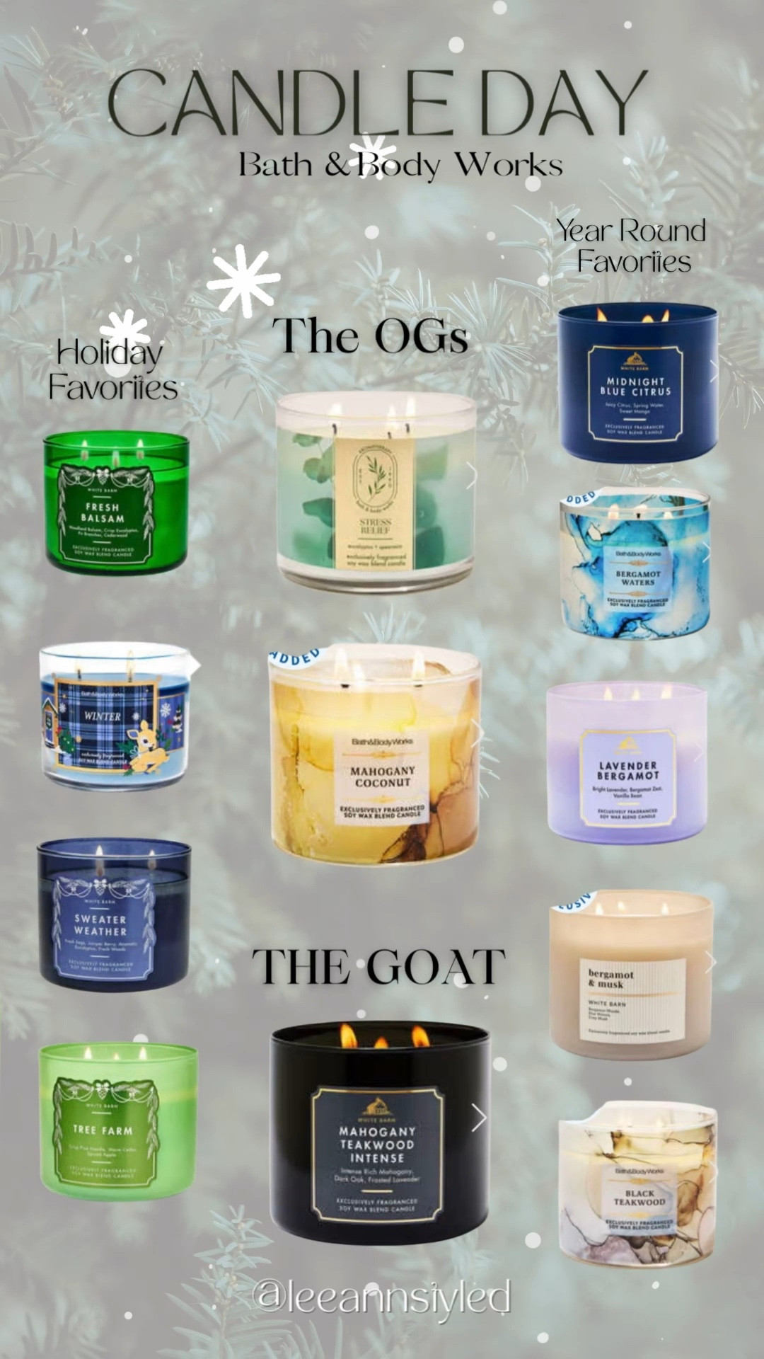 Bath and Body Works Candle Day Sale!! 

$9.95 👏🏼👏🏼 

These are my top picks for All Year Round, Holiday and my personal OG’s 

#LTKSaleAlert #LTKHoliday #LTKHome