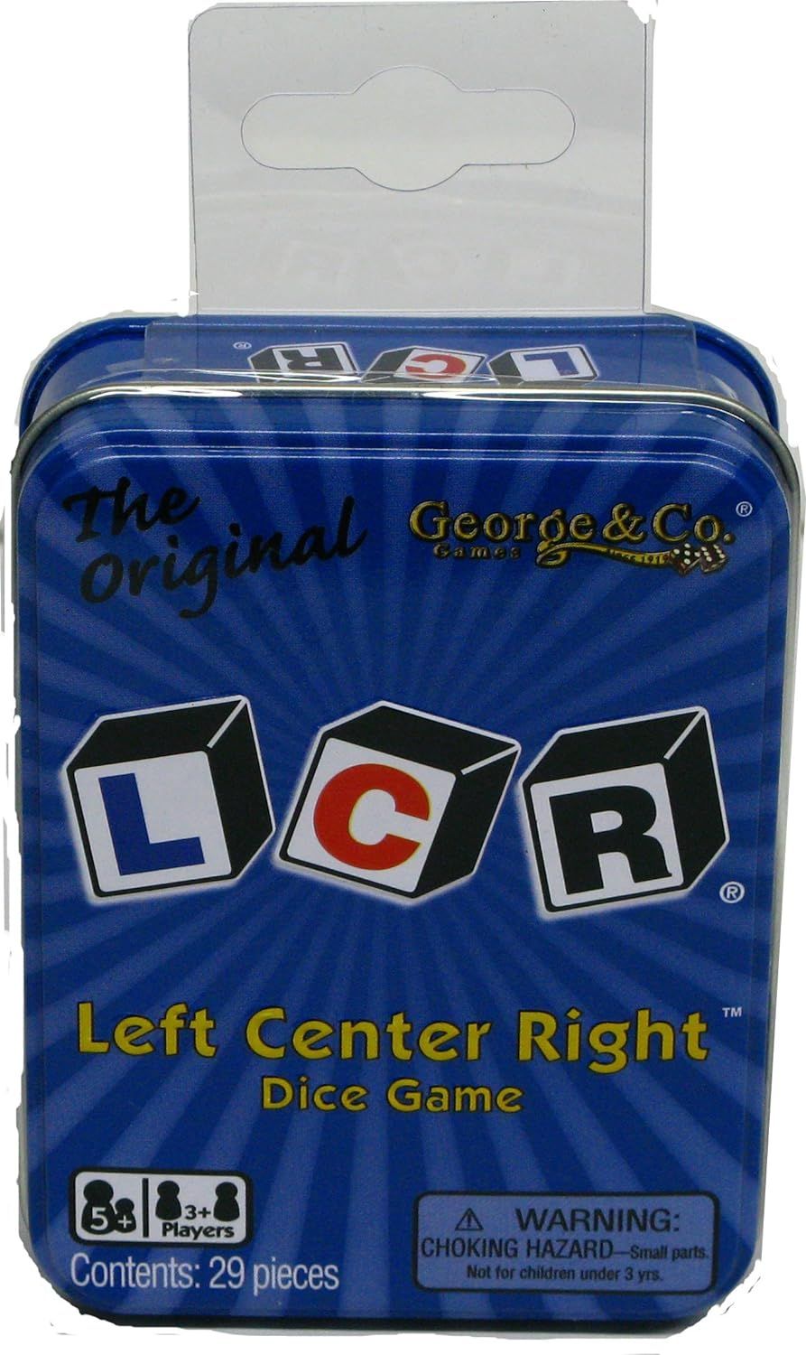 Amazon.com: LCR® Left Center Right™ Dice Game - Blue Tin : Toys & Games | Amazon (US)