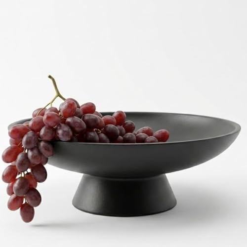 12" Concrete Fruit bowl for Kitchen Counter, Coffee Table Decor, Decorative Key Bowl, Home Décor Accents, Kitchen Counter Decor Black | Amazon (US)