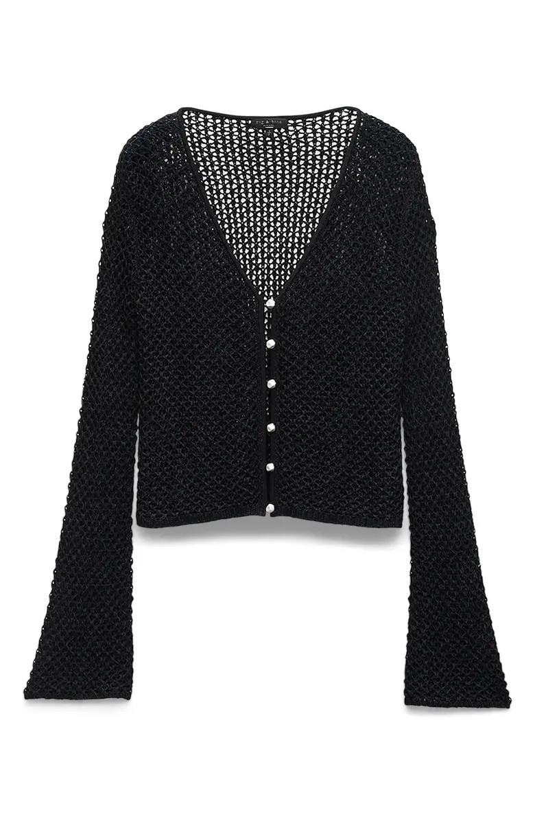 rag & bone Ellie Vee Open Stitch Cardigan | Nordstrom | Nordstrom