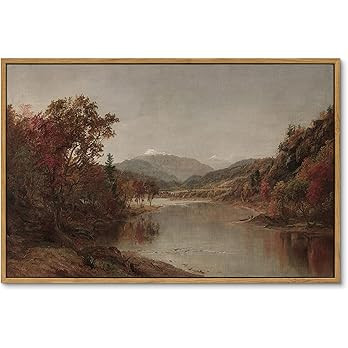 ARPEOTCY Vintage Framed Canvas Wall Art, Fall Vintage Wall Decor for Living Room, 16×24 inches (... | Amazon (US)