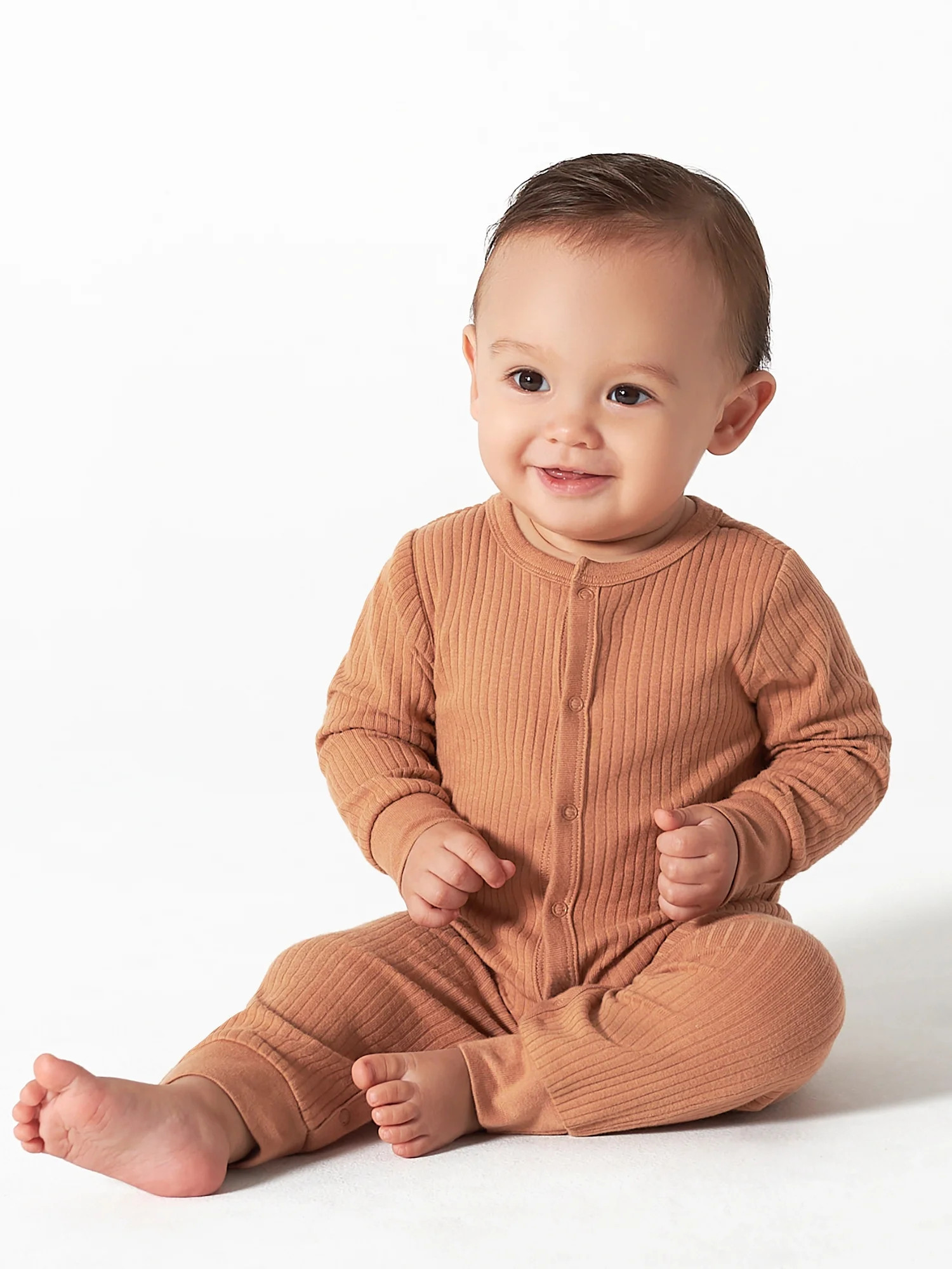 Modern Moments by Gerber Baby Boy or Girl Unisex Long Sleeve Coverall (Newborn - 12 Months) | Walmart (US)