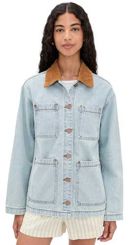 [BLANKNYC] Women's Crack of Dawn Jacket, Light Indigo, XS | Amazon (US)
