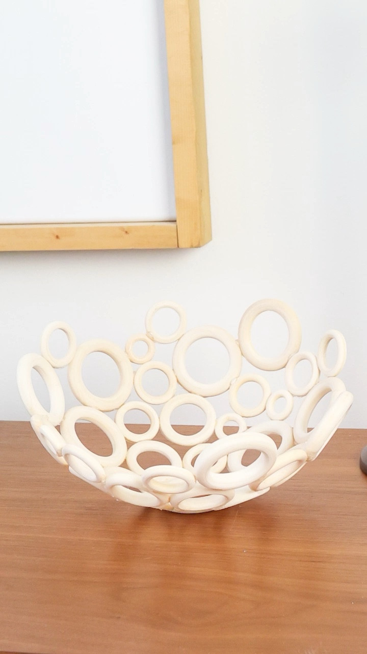 I love how this DIY turned out! All you need is some hot glue, wood rings, and a balloon! I linked the essentials so you can recreate this easy DIY! 

#LTKhome #LTKVideo