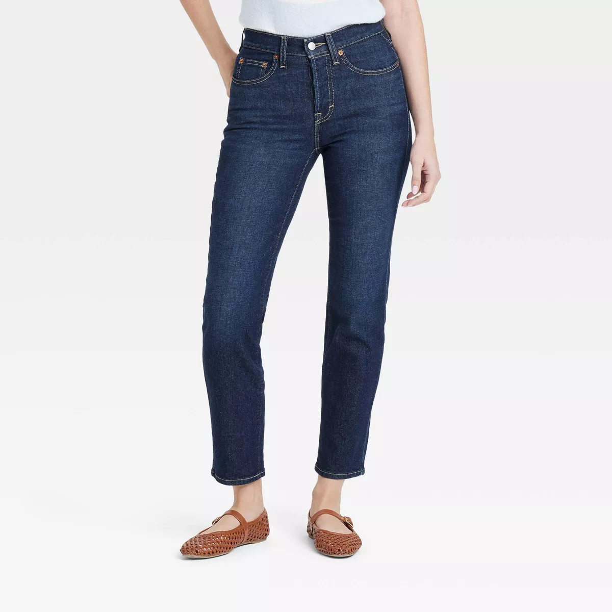 Women's Mid-Rise 80's Slim Fit Jeans - Universal Thread™ Blue 00 | Target