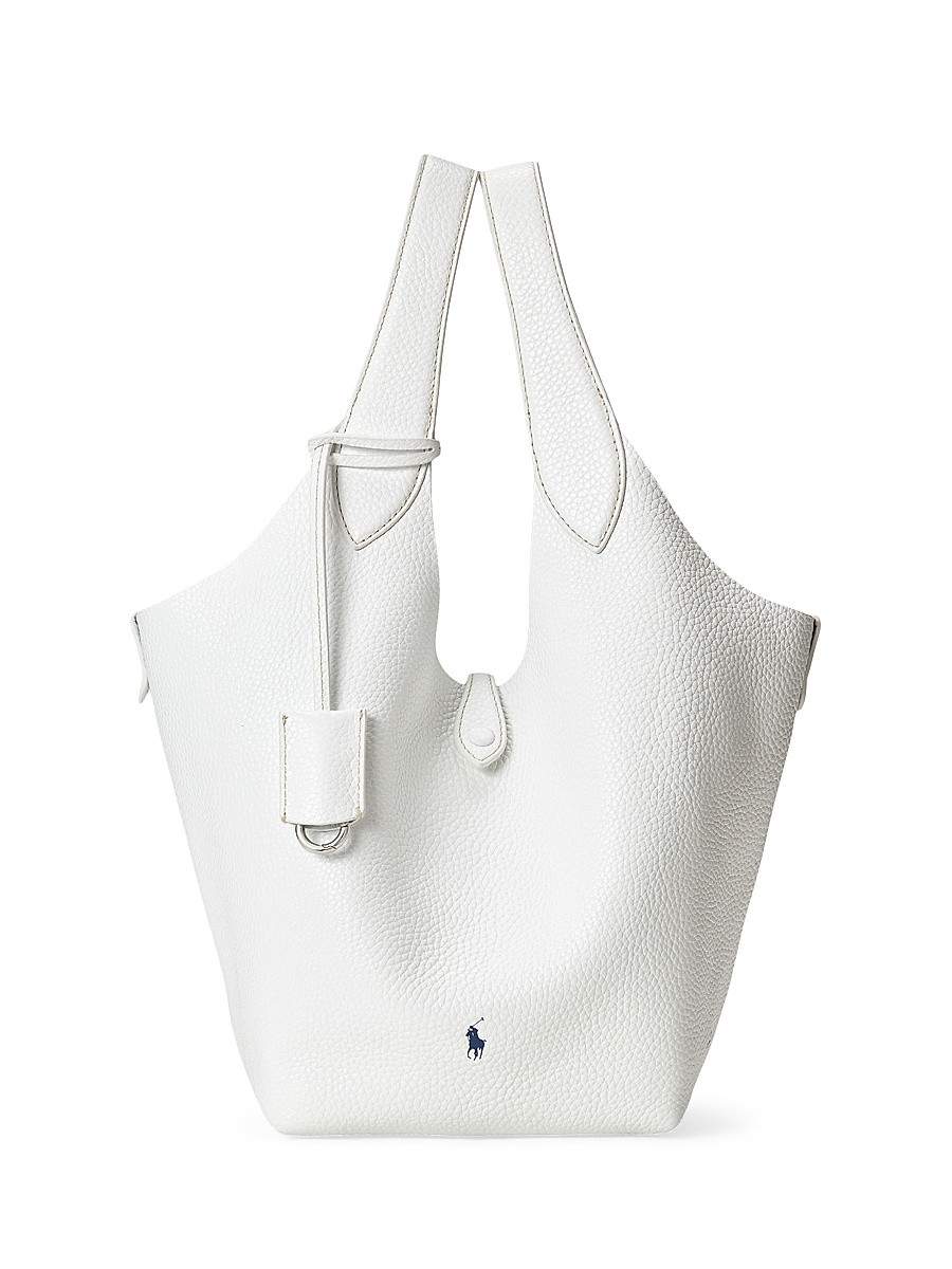 Women's Polo Play Medium Leather Tote Bag - Paper | Saks Fifth Avenue