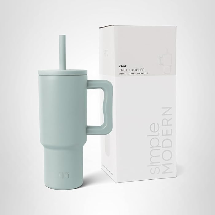 Simple Modern Kids 24 oz Tumbler with Handle and Silicone Straw Lid | Spill Proof and Leak Resist... | Amazon (US)