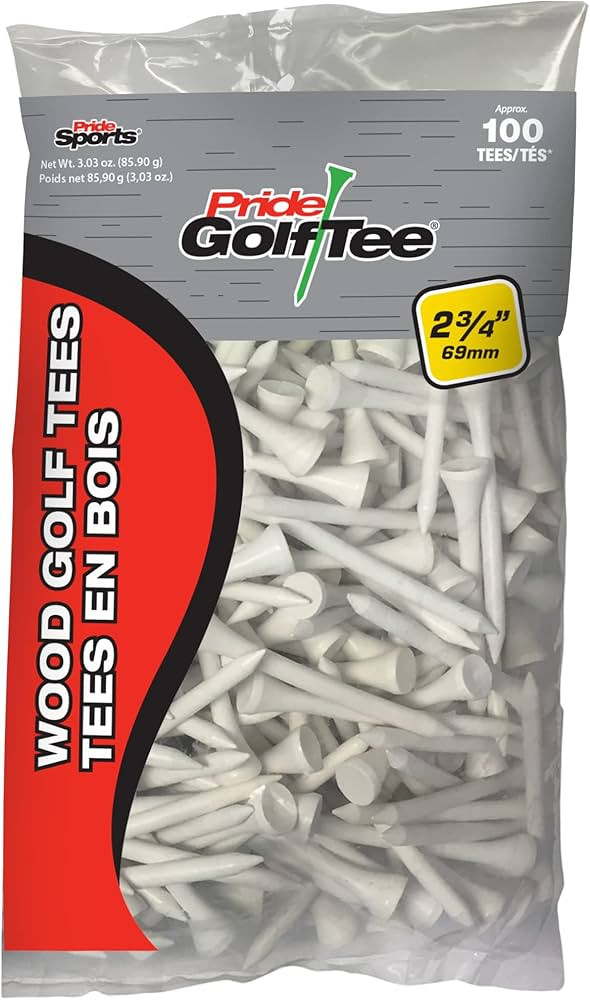 Pride Golf Tee, 2-3/4-Inch Deluxe Tee, 100 Count, White | Amazon (CA)