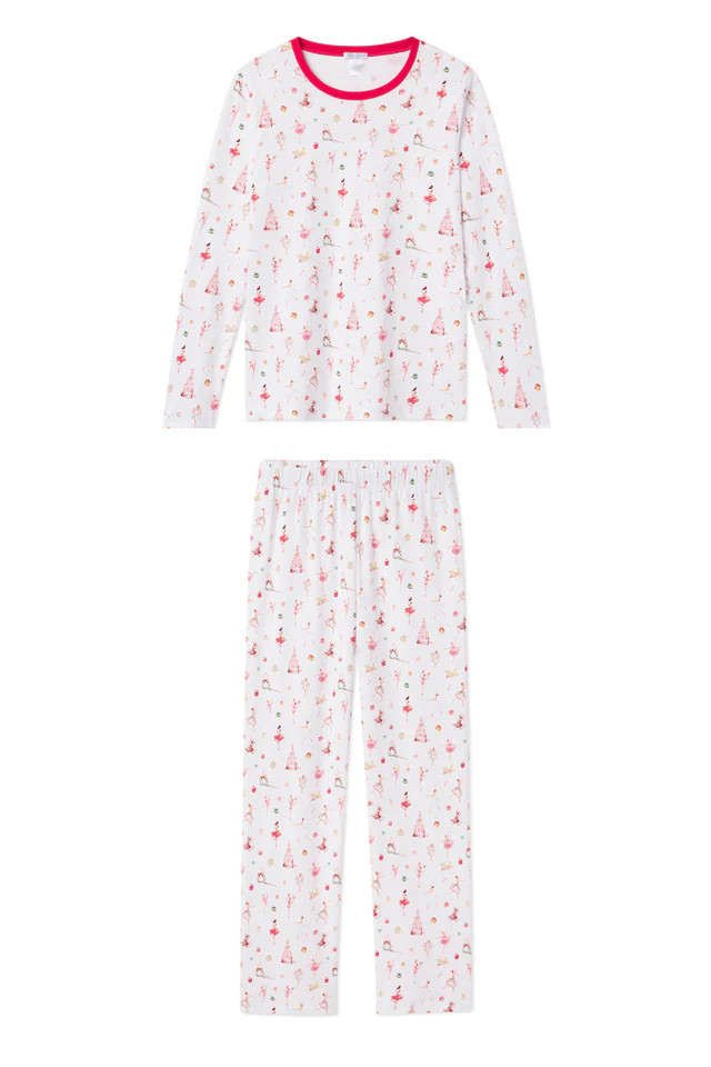 Pima Long-Long Weekend Set in Nutcracker | LAKE Pajamas