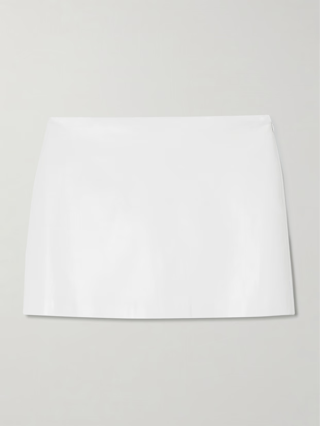AGOLDE - Agda Recycled Leather-blend Mini Skirt - Cream | NET-A-PORTER (US)