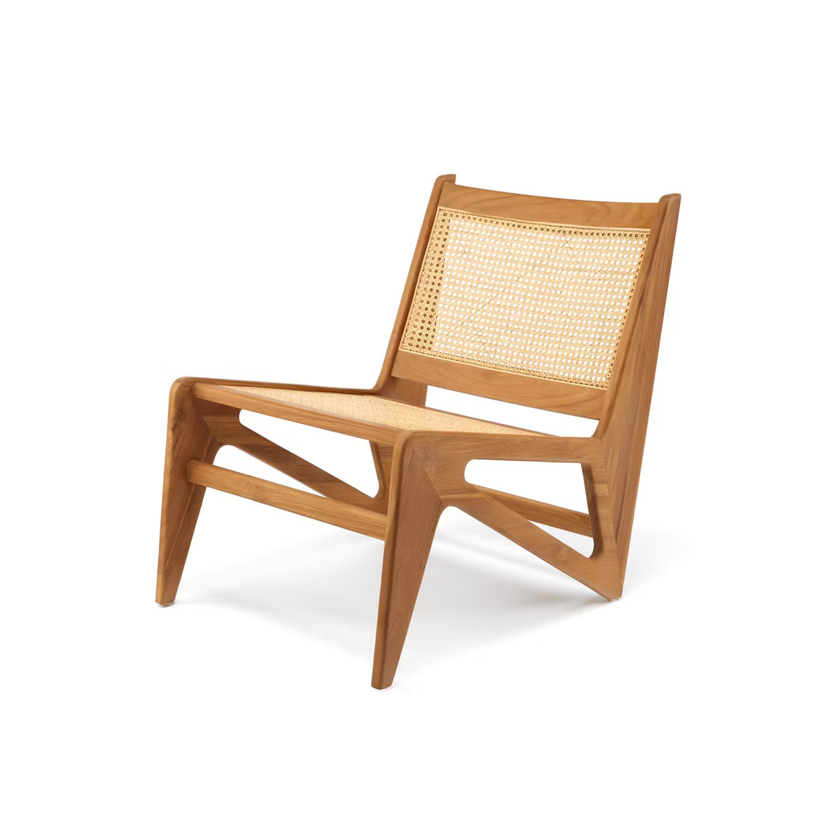 KLAREL Chandigarh Kangaroo Cane Accent Chair | Target