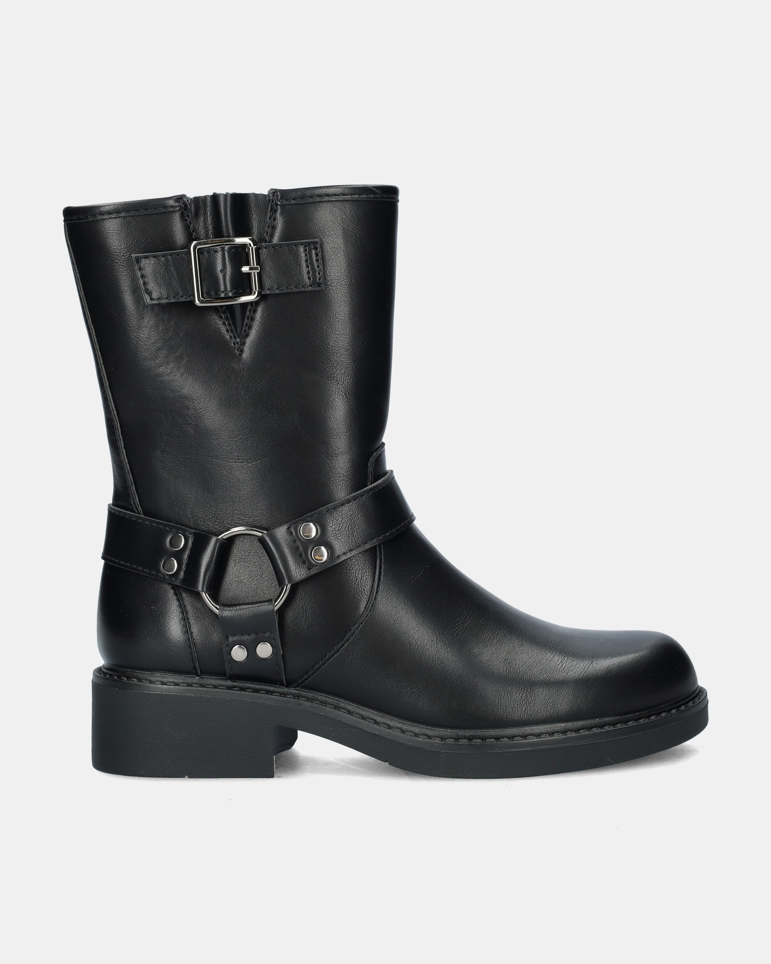 Claudia Ghizzani - Bikerboots voor dames - Zwart | Nelson Schoenen NL
