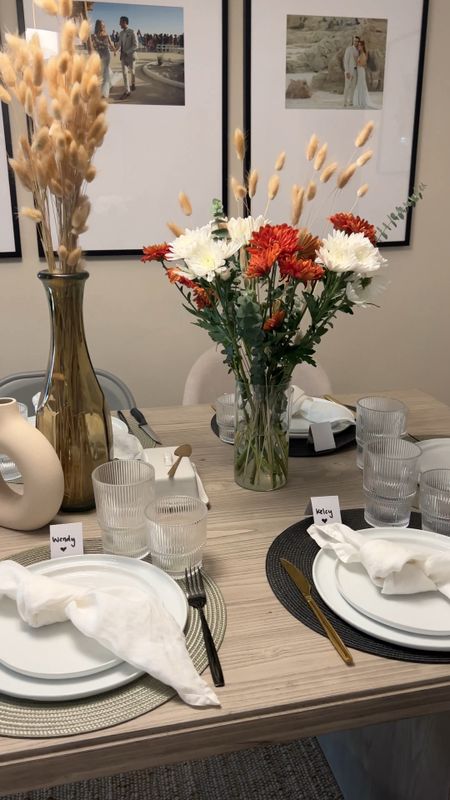 Neutral dining tablescape for Thanksgiving or any day! #neutral #homedecor #diningroomdecor #neutralhome

#LTKGiftGuide #LTKCyberweek #LTKhome