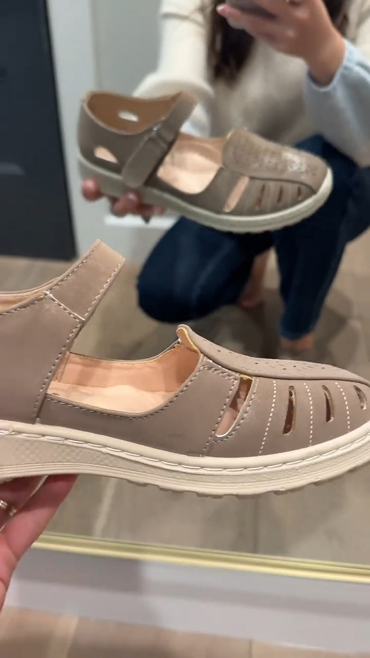 these are one of those “put them on and forget about them all day” kind of shoes ♡ the soft cushioned insole + flexible sole make them feel way more supportive than they look, and the adjustable strap actually makes a difference for getting that perfect fit. i love that they still feel put-together but you can walk around all day without thinking about your feet. easy with jeans, leggings, or even casual work outfits.

#ltkstyle #comfortshoes #everydayoutfits #casualstyle #momstyle
