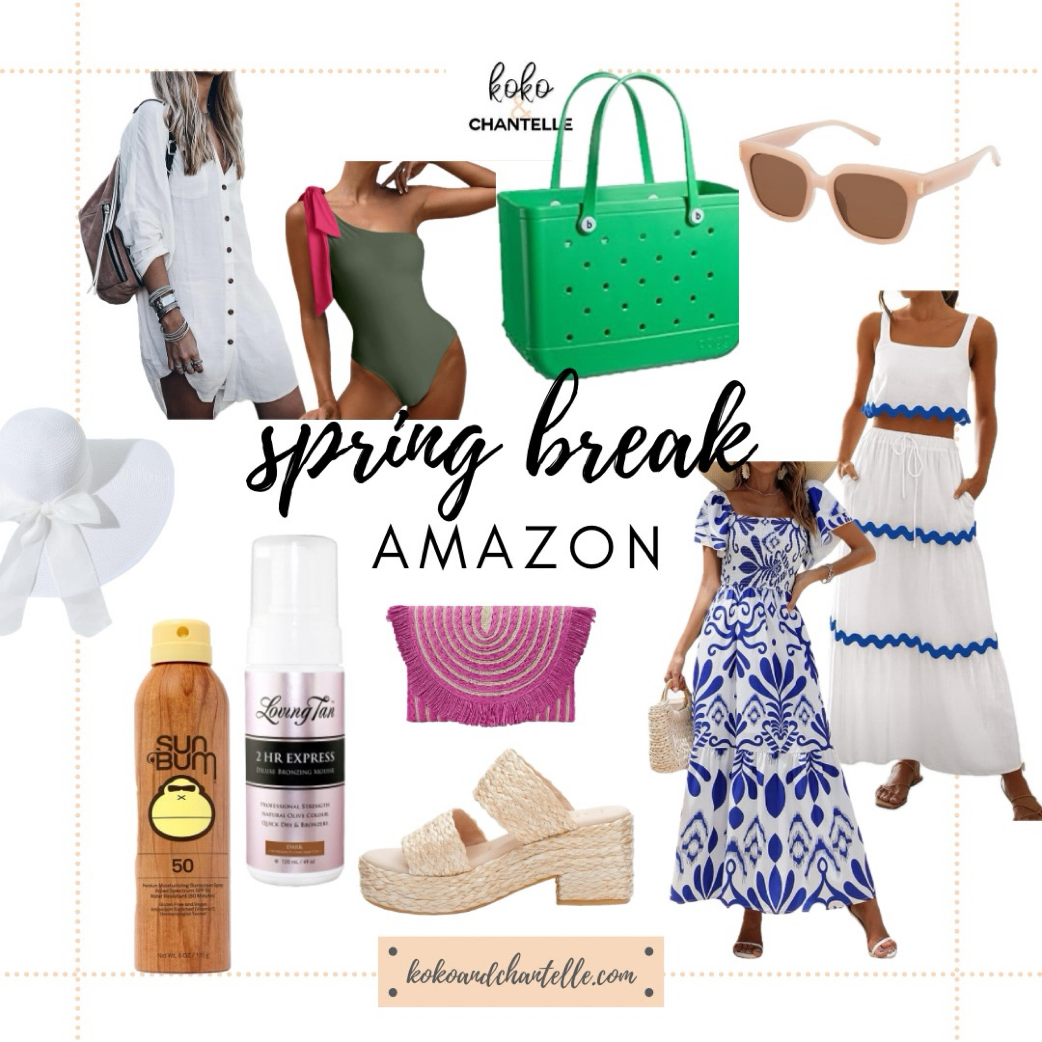 Spring break beach vacay. Beach vacation 

#LTKfindsunder100 #LTKover40 #LTKSeasonal