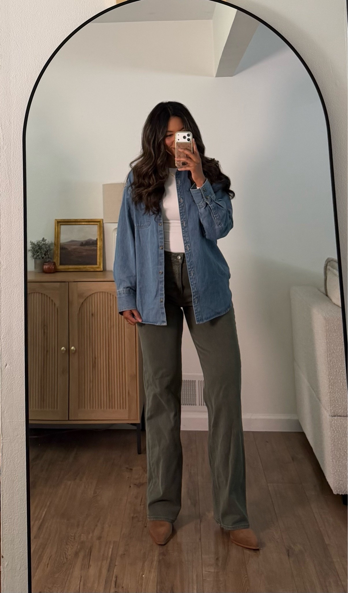 Casual outfit! @abercrombie jeans Amazon booties and long sleeve! Old navy denim shirt! Size 6/8 fashion

#LTKootd #LTKmomlife
