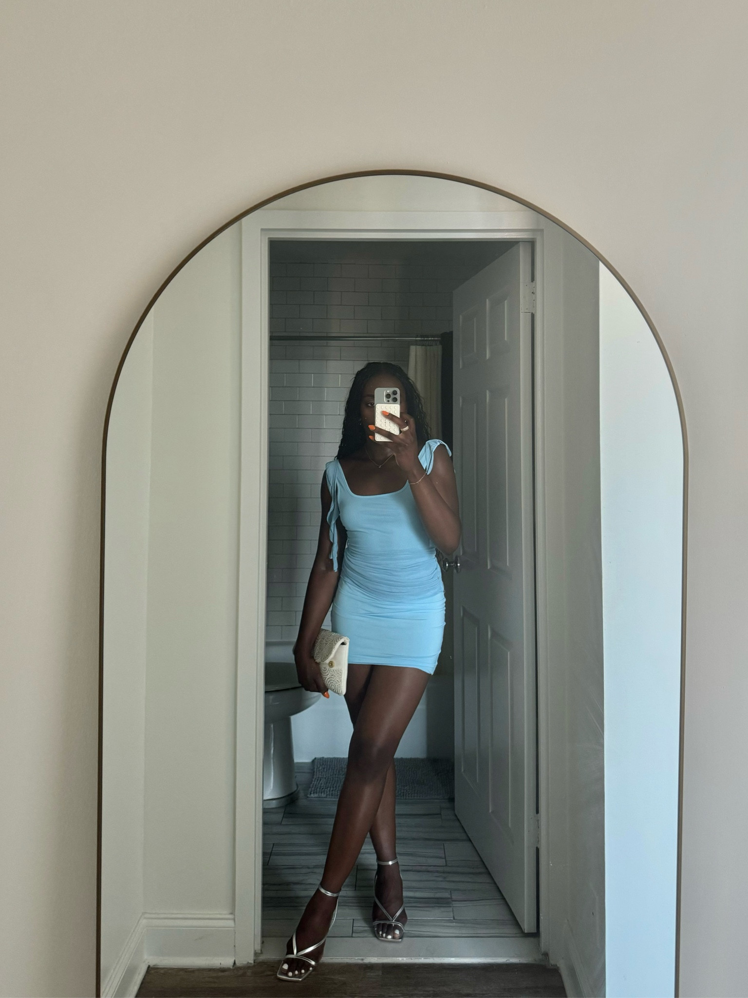 Outfit inspo, dinner outfit, going out outfit, heels, blue dress, mini dress, summer dress 

#LTKFindsUnder50 #LTKSaleAlert #LTKFindsUnder100