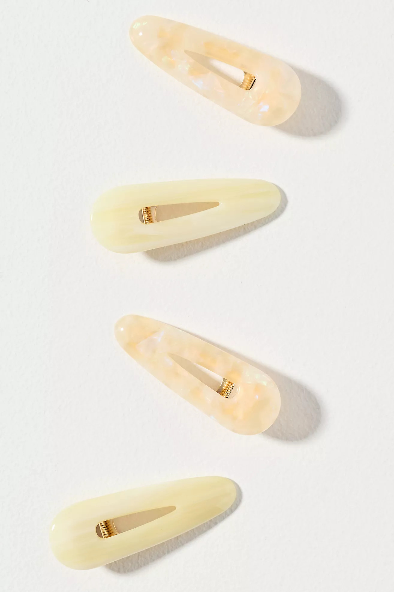Marbled Hair Clips, Set of 4 | Anthropologie (UK)