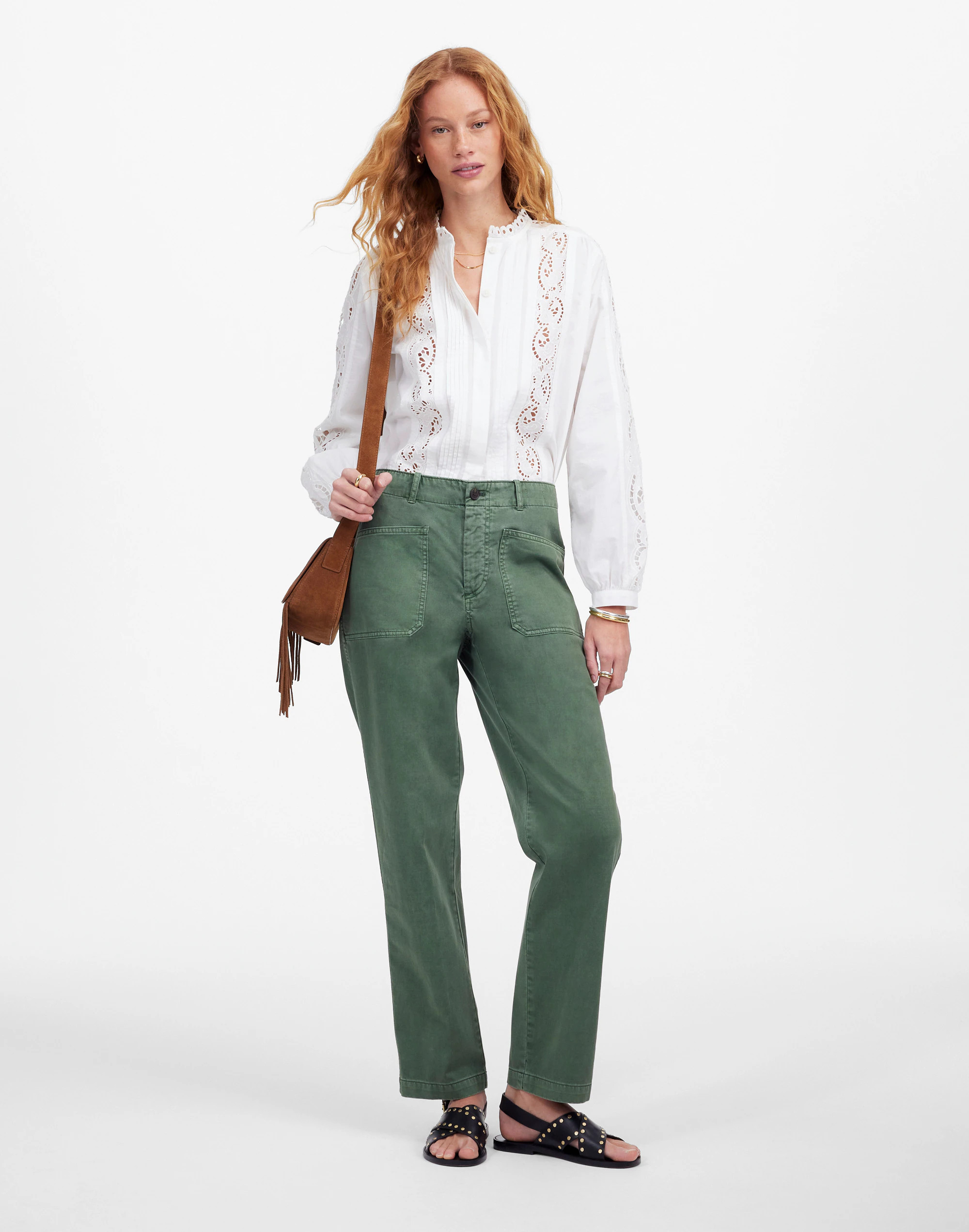 The Tall Taper-Leg Utility Pant in Garment-Dyed Twill | Madewell