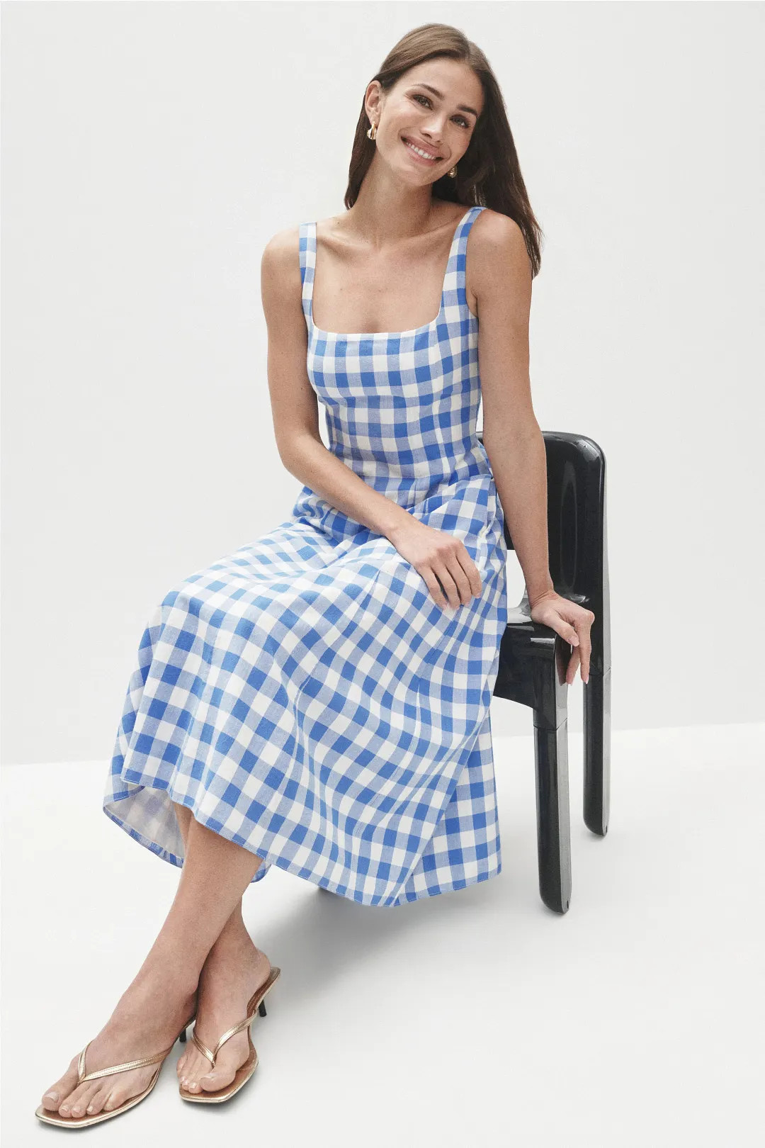 Cleobella Ardena Gingham Ankle Dress | Rent the Runway
