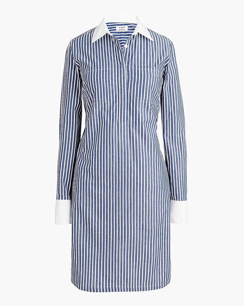 Long-sleeve striped shirtdress | J.Crew Factory