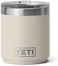 YETI Rambler 10 oz Ceramic Lined Lowball 2.0, Vacuum Insulated with MagSlider Lid, Cape Taupe | Amazon (US)