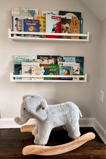 I love these nursery shelves we got off Amazon for such a good price! Someone told me when I was pregnant to make your book shelves accessible so when your toddler is old enough to grab books they can reach them! 

Nursery shelves, Amazon nursery, baby books, nursery decor, personalized baby gift 

#LTKkids #LTKbaby #LTKhome