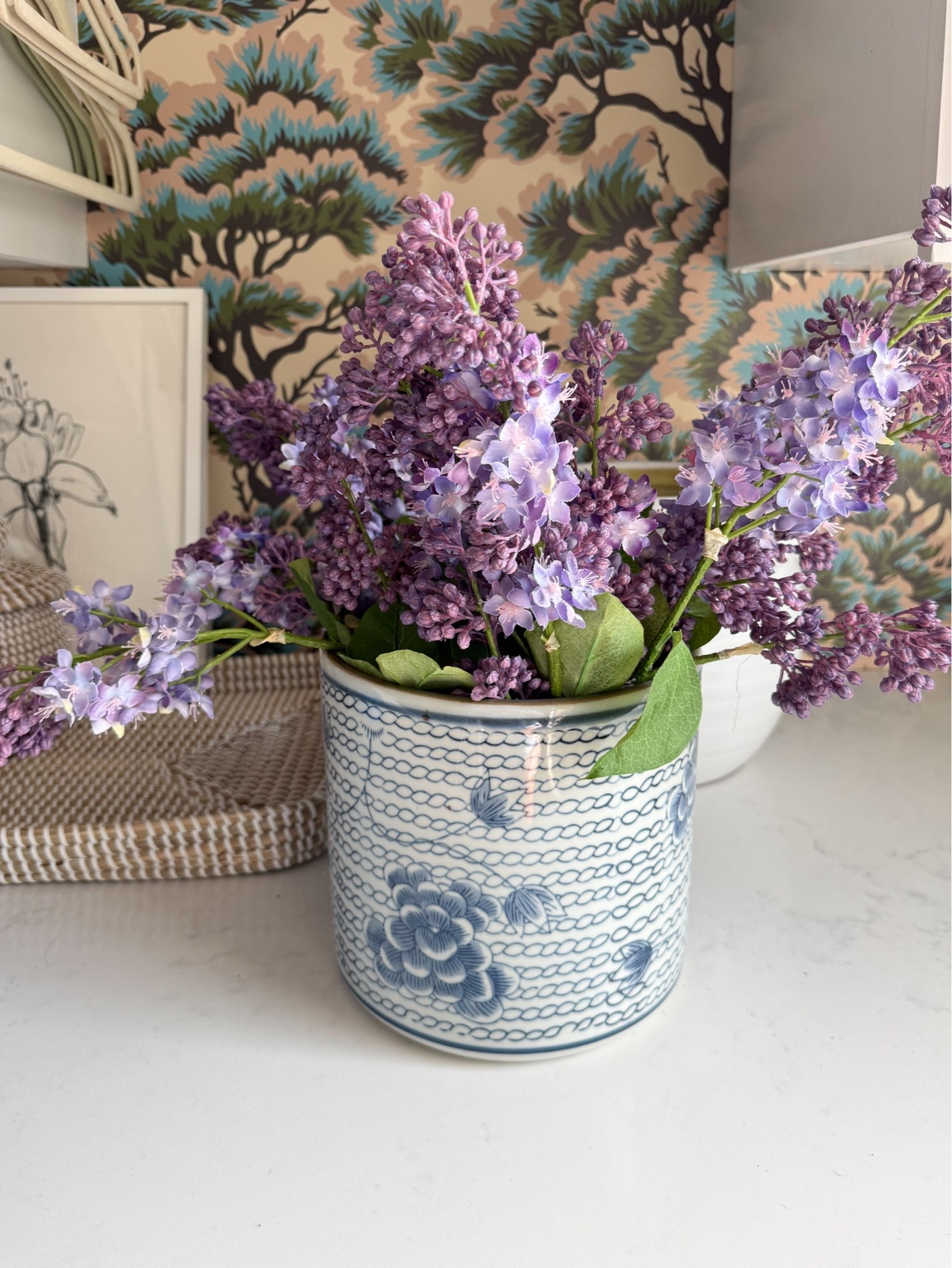 My client asked me to share how I style lilacs in my favorite vase so I sent her this photo! I have 5 branches here (you could even use 6-7 branches for a fuller look) — and this vase is one of the most versatile pieces I own. Love it!!

#LTKSeasonal #LTKdayinmylife #LTKHome