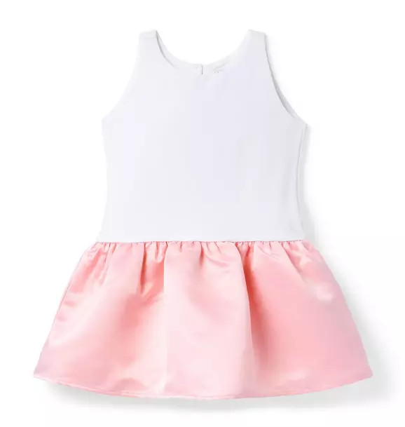 THINK PINK Satin Skirt Dress | Janie and Jack