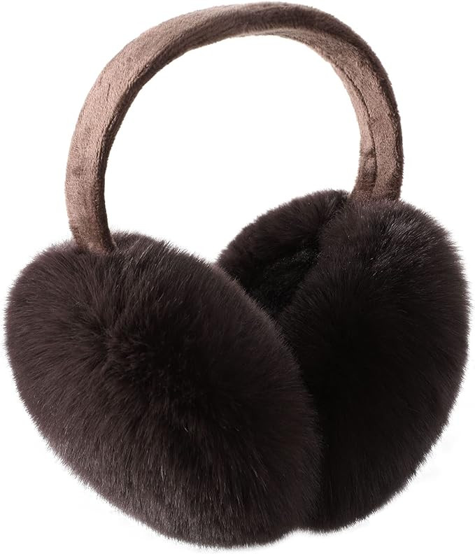 Simplicity Unisex Warm Faux Furry Winter Outdoor EarMuffs Foldable Ear Warmer | Amazon (US)