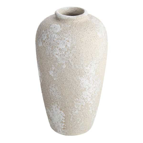 Neutral Ceramic Vase, 8.7" | At Home