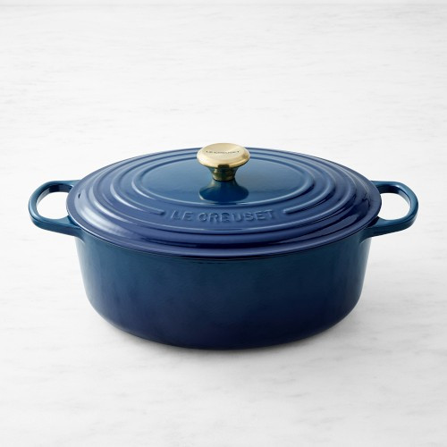 Le Creuset Signature Enameled Cast Iron Oval Dutch Oven, 8-Qt., Agave | Williams-Sonoma