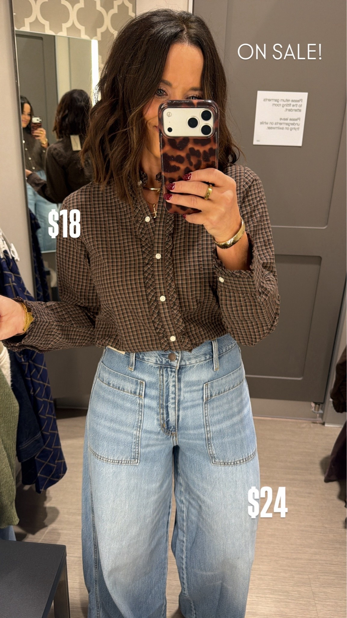 Everything about this Target outfit 🤎 the top + jeans are both SO good! The ruffle detailing on the top and those relaxed wide-leg jeans make the whole look!!

@Target 

xs/2

#TargetFinds #TargetFashion #TargetStyle #TargetOutfit #FallFashion #FallStyle #AffordableFashion #EverydayStyle #FashionFinds #LTKCreator #LTKFashion

#LTKootd