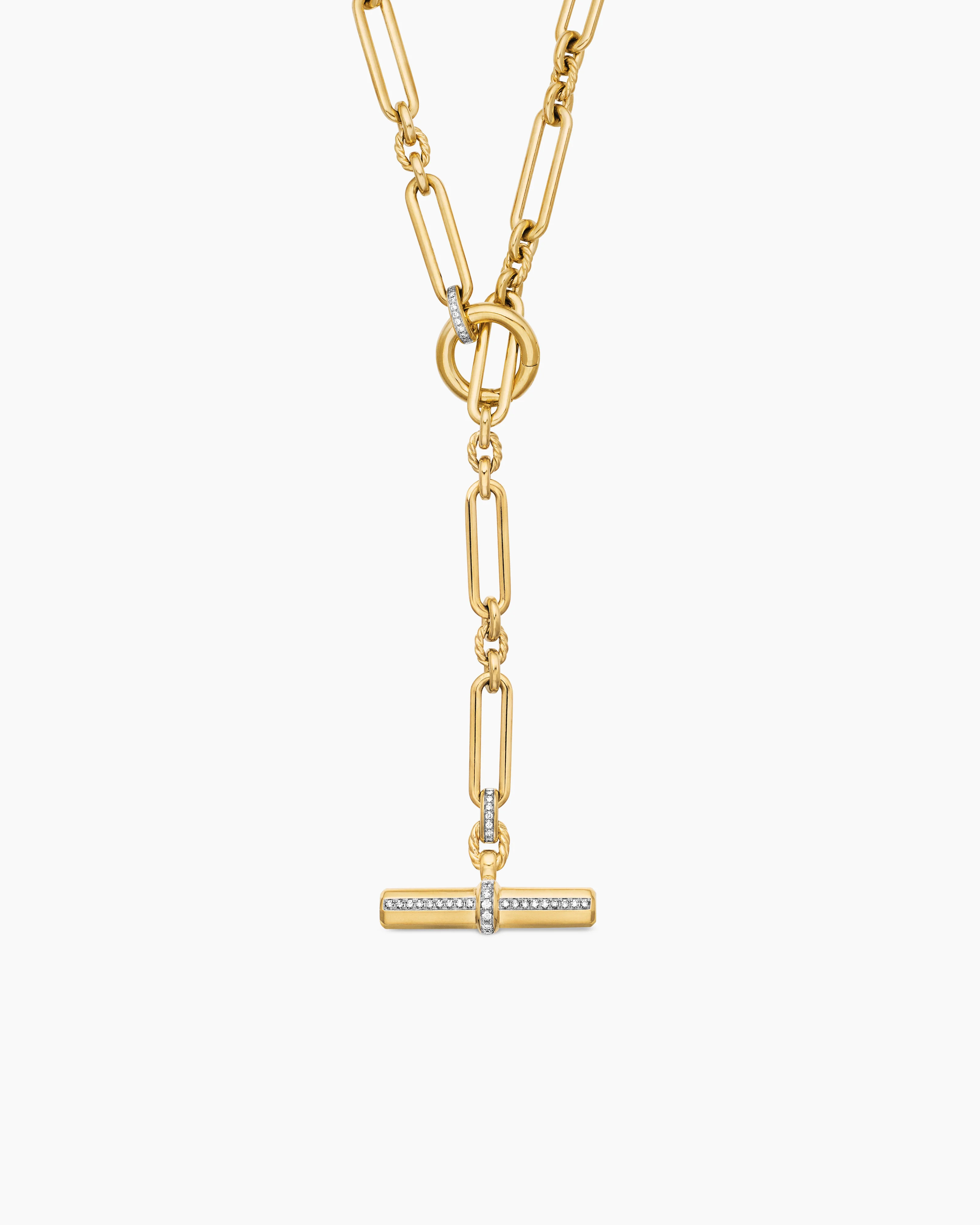 David Yurman | Lexington Necklace in 18K Yellow Gold with Diamonds, 6.5mm | David Yurman