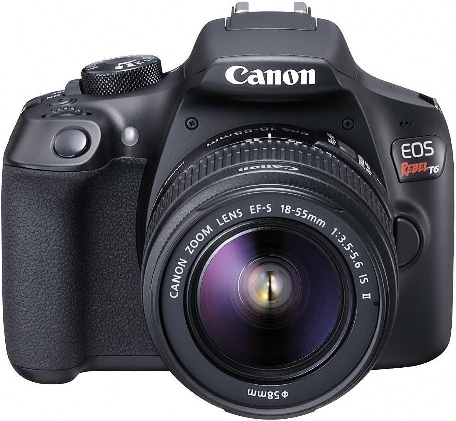 Canon EOS Rebel T6 Digital SLR Camera Kit with EF-S 18-55mm f/3.5-5.6 is II Lens, Built-in WiFi a... | Amazon (US)