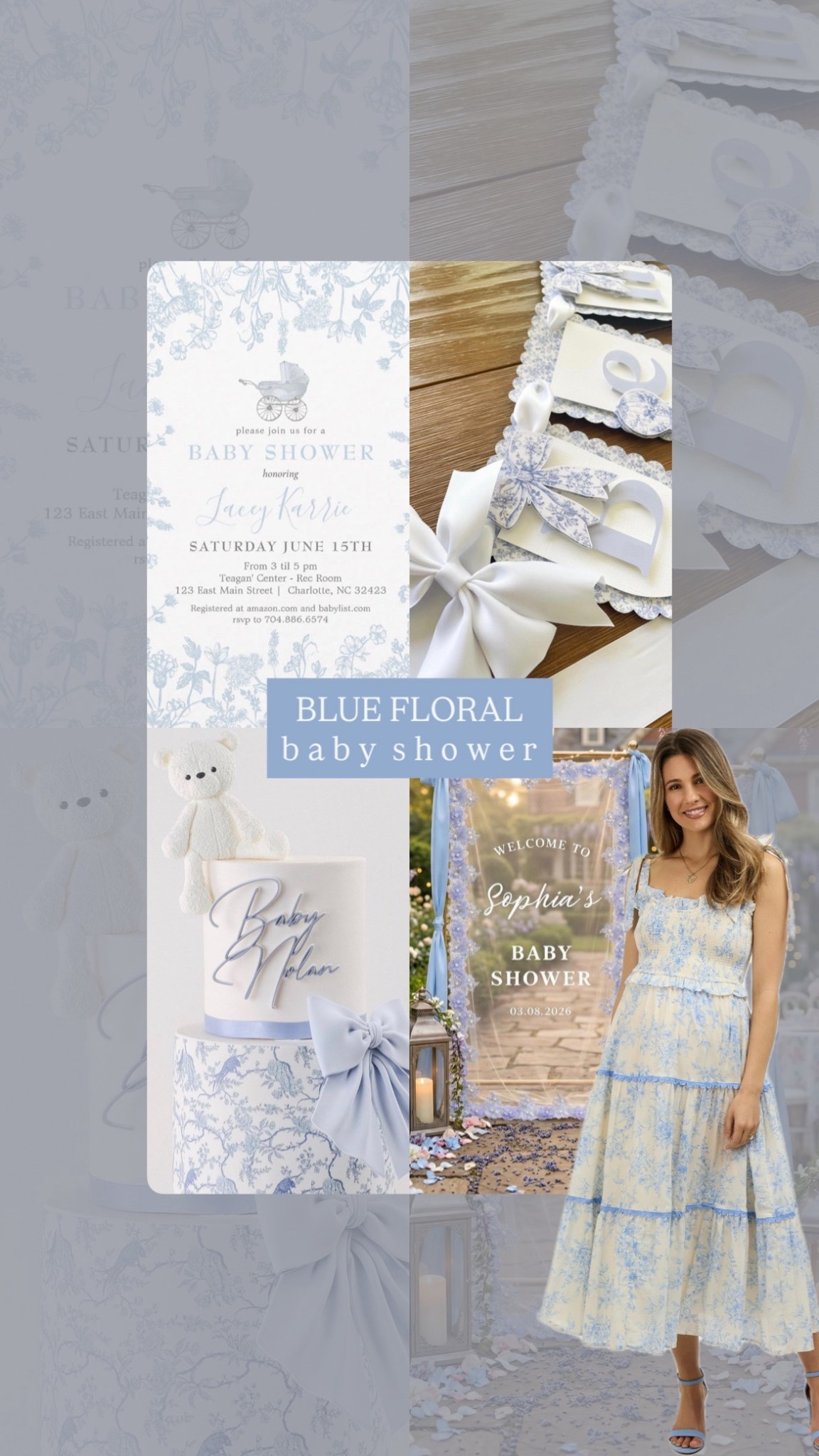 Blue Chinoiserie floral baby shower  🩵 #LTKParty

#LTKmomlife #LTKBump #LTKBaby