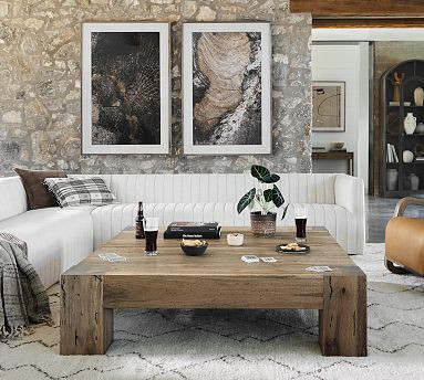 Fia Square Coffee Table (40"- 55") | Pottery Barn (US)