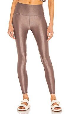 Beyond Yoga High Waisted Midi Legging in Cocoa Brown from Revolve.com | Revolve Clothing (Global)