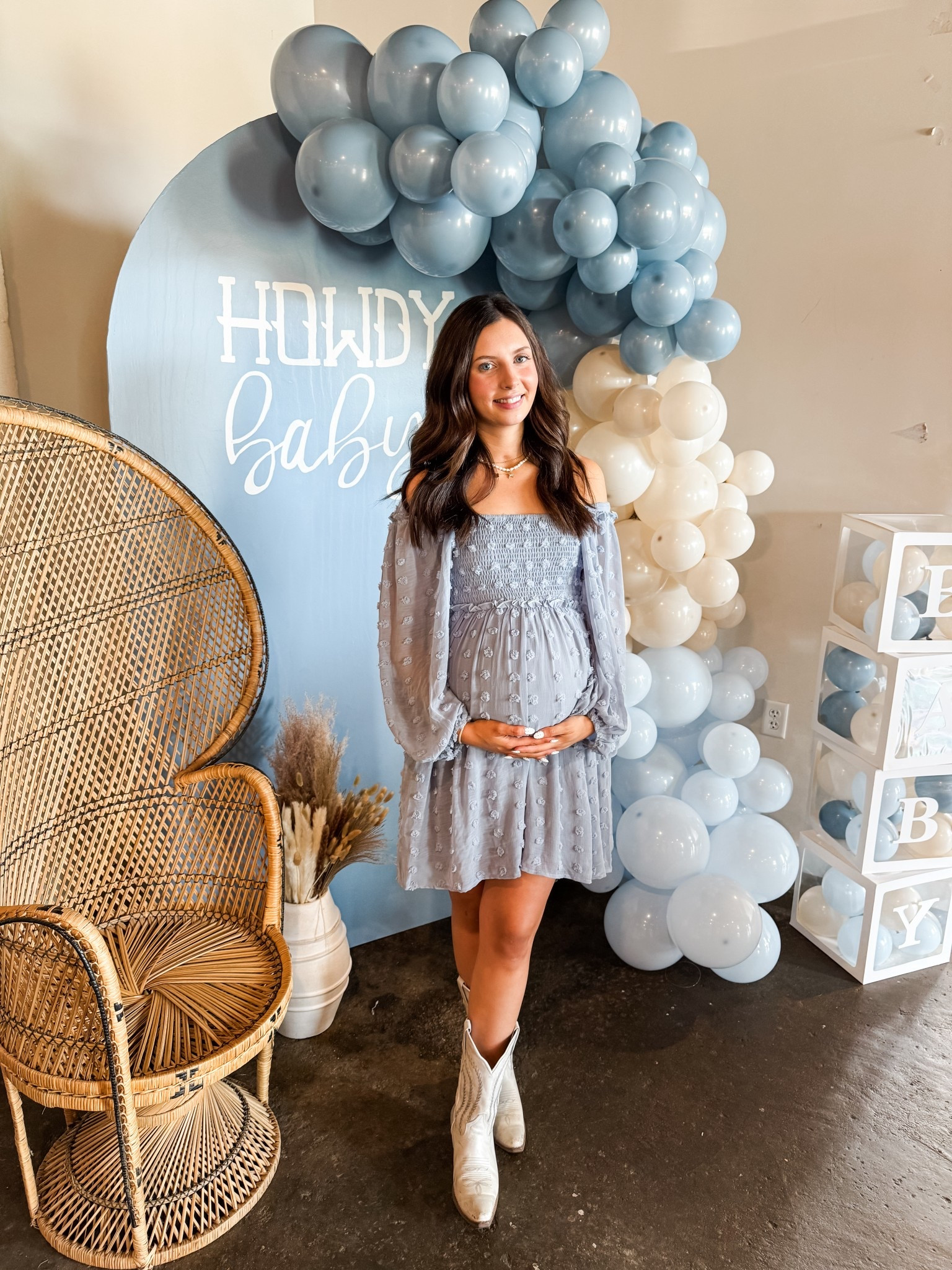 Baby shower dress 🩵

#LTKBump