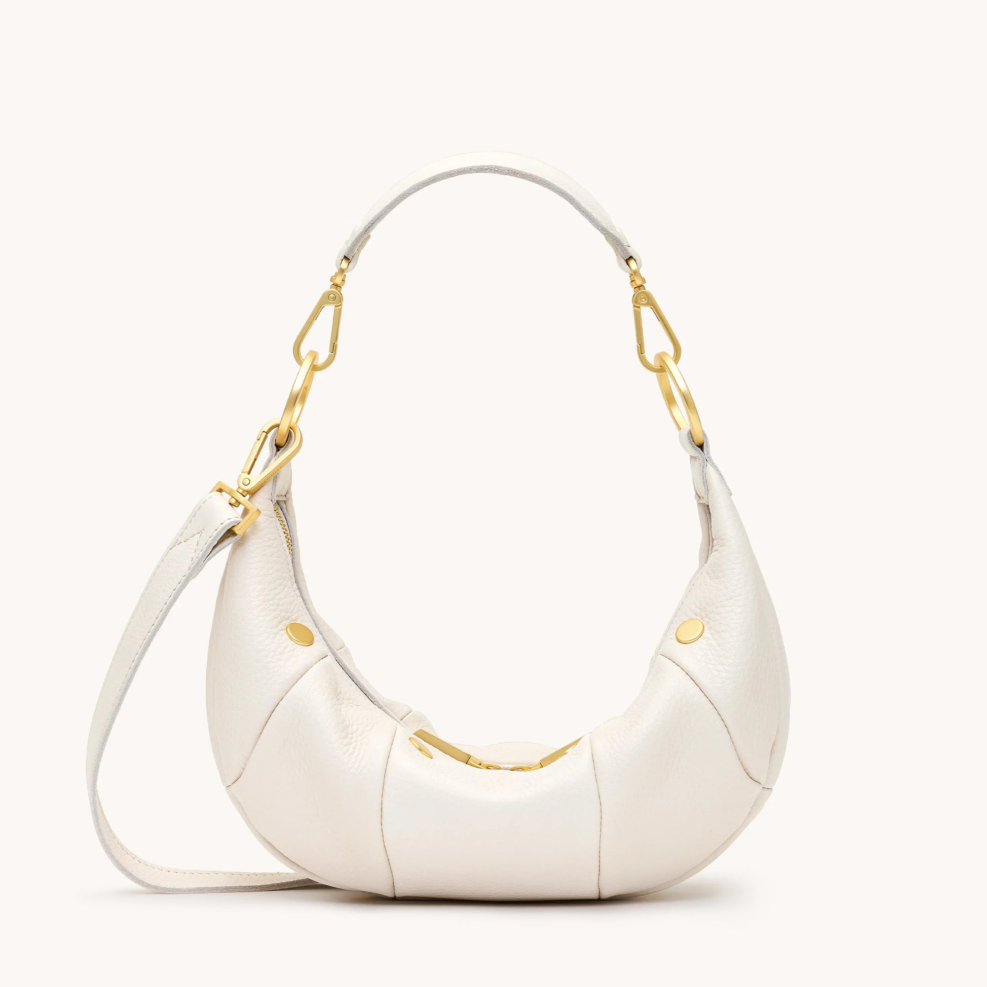 Erica | Calla Lily White/Brushed Gold | Croissant Bag | Sml 840220525736 | Hammitt (US)