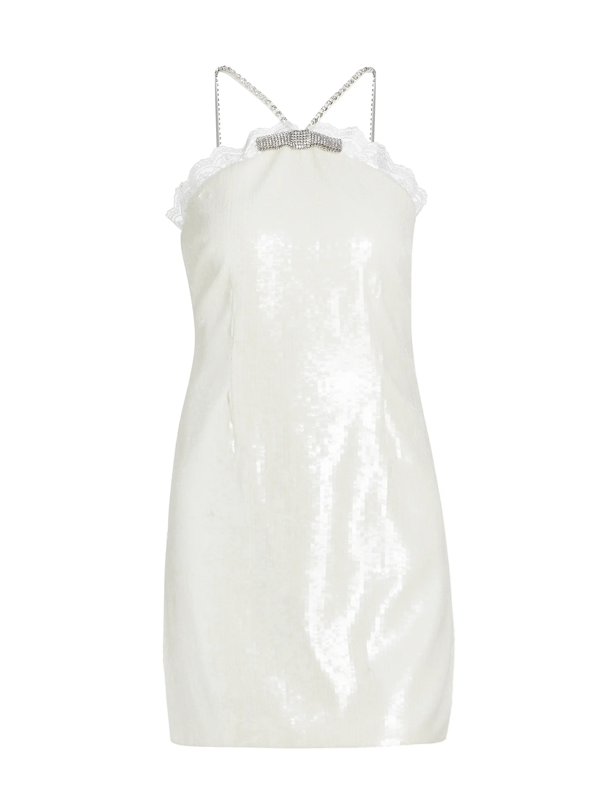 Sequined Halter Minidress | Saks Fifth Avenue