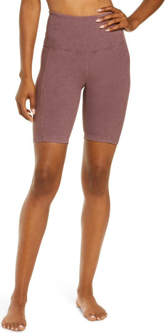 Snow Wash Rib Bike Shorts | Nordstrom