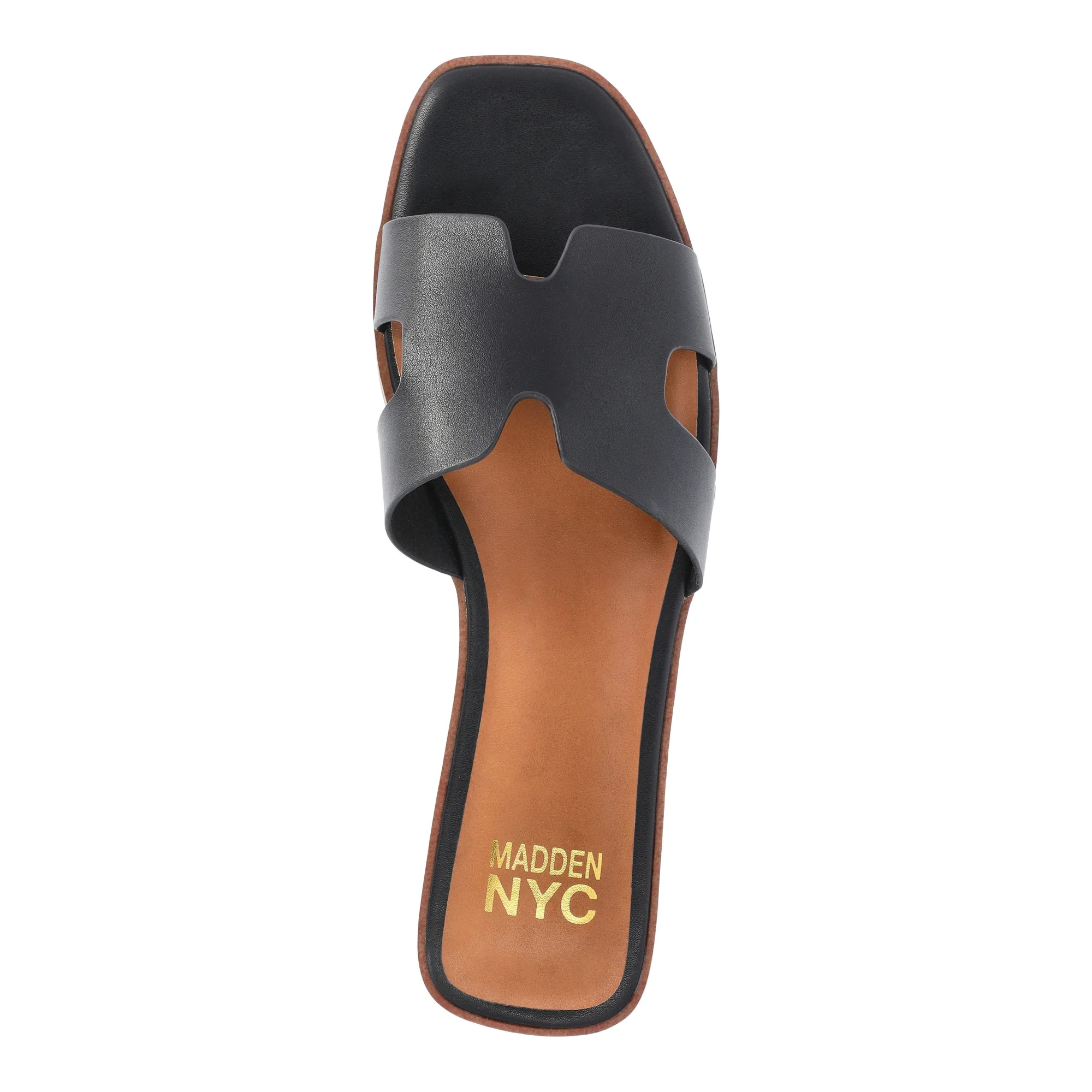 Madden NYC Women's Faux Leather Slide Sandals | Walmart (US)